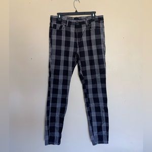 Black and white checkered pants